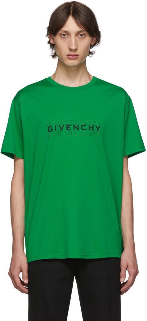 givenchy green shirt|givenchy graphic crewneck t shirt.